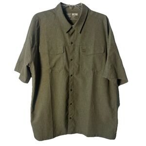 5.11 Tactical Men's Olive Green Snap Button Up Comfort Short Sleeve Shirt XL